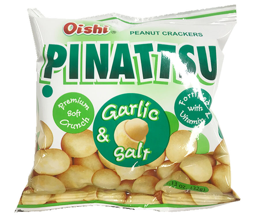 Oishi Pinattsu Peanut Crackers Garlic &amp; Salt 32g