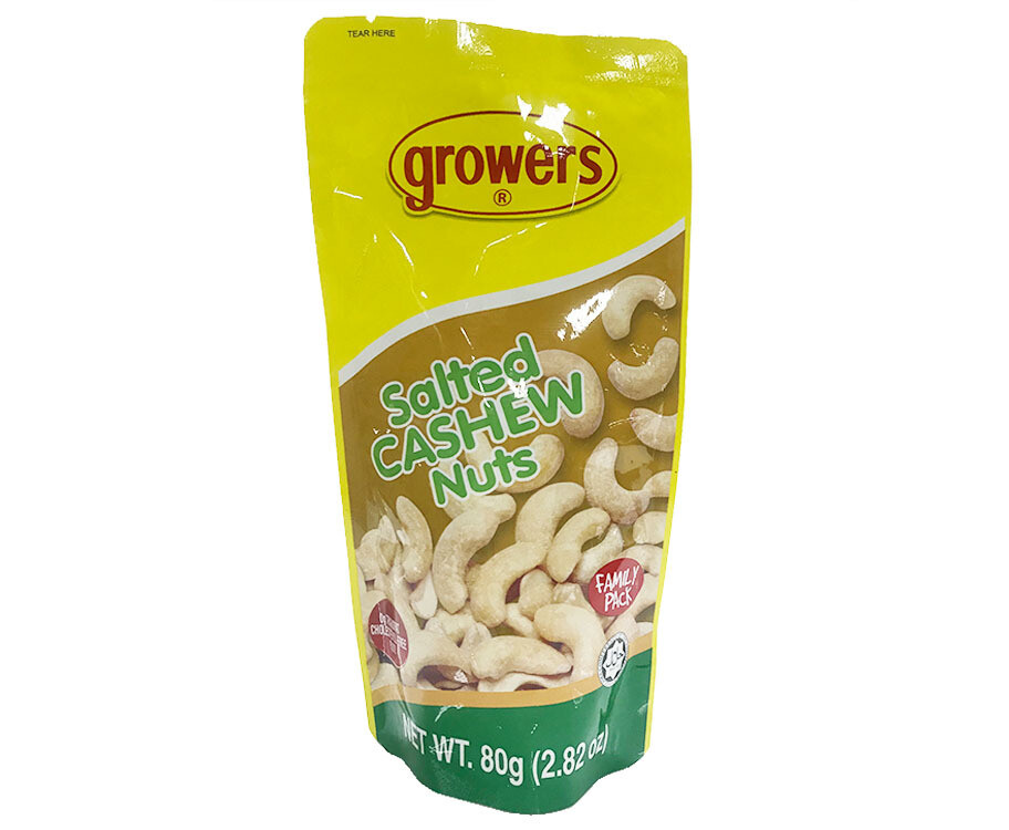 Growers Salted Cashew Nuts Family Pack 80g