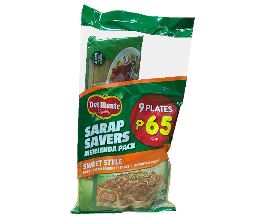 Del Monte Sweet Style Sweet Blend Spaghetti Sauce 500g + Imported Pasta 400g Sarap Savers Merienda Pack