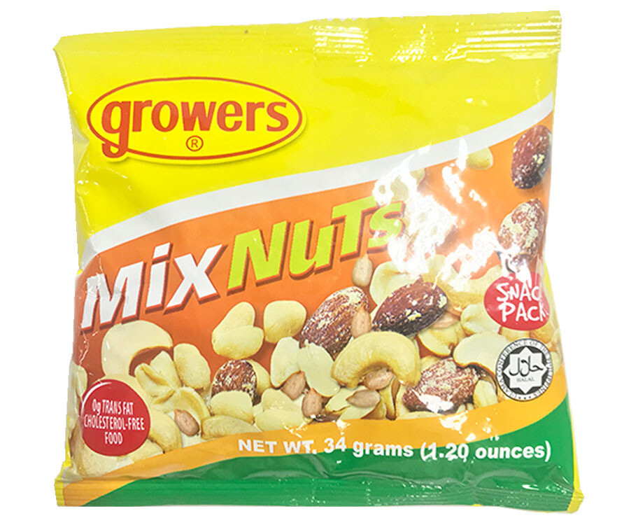 Growers Mix Nuts Snack Pack 34g