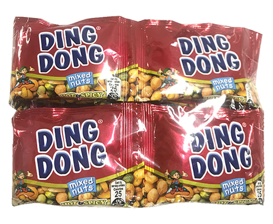 Ding Dong Mixed Nuts Hot &amp; Spicy (20 Packs x 5g)