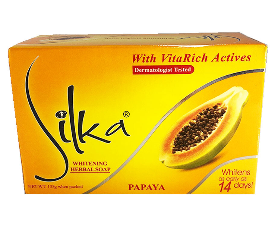 Silka Whitening Herbal Soap Papaya 135g
