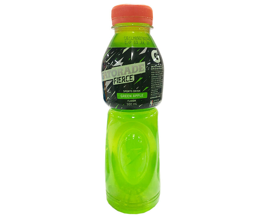 Gatorade Fierce Sports Drink Green Apple Flavor 500mL