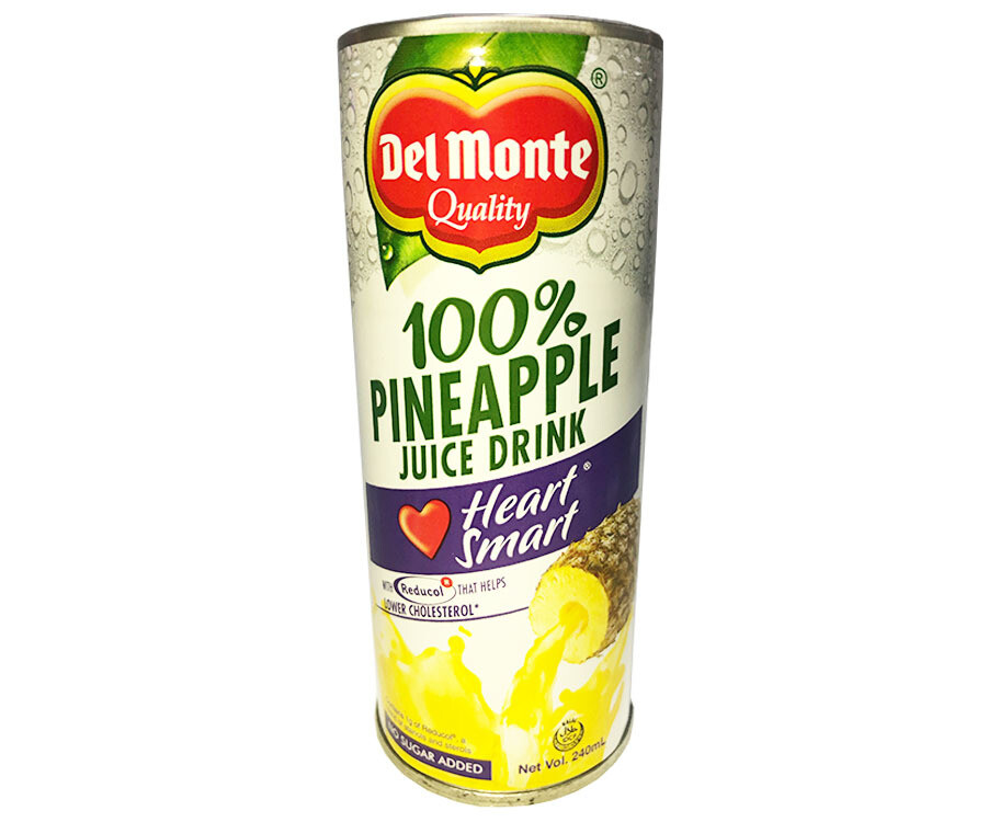 Del Monte 100% Pineapple Juice Drink Heart Smart 240mL