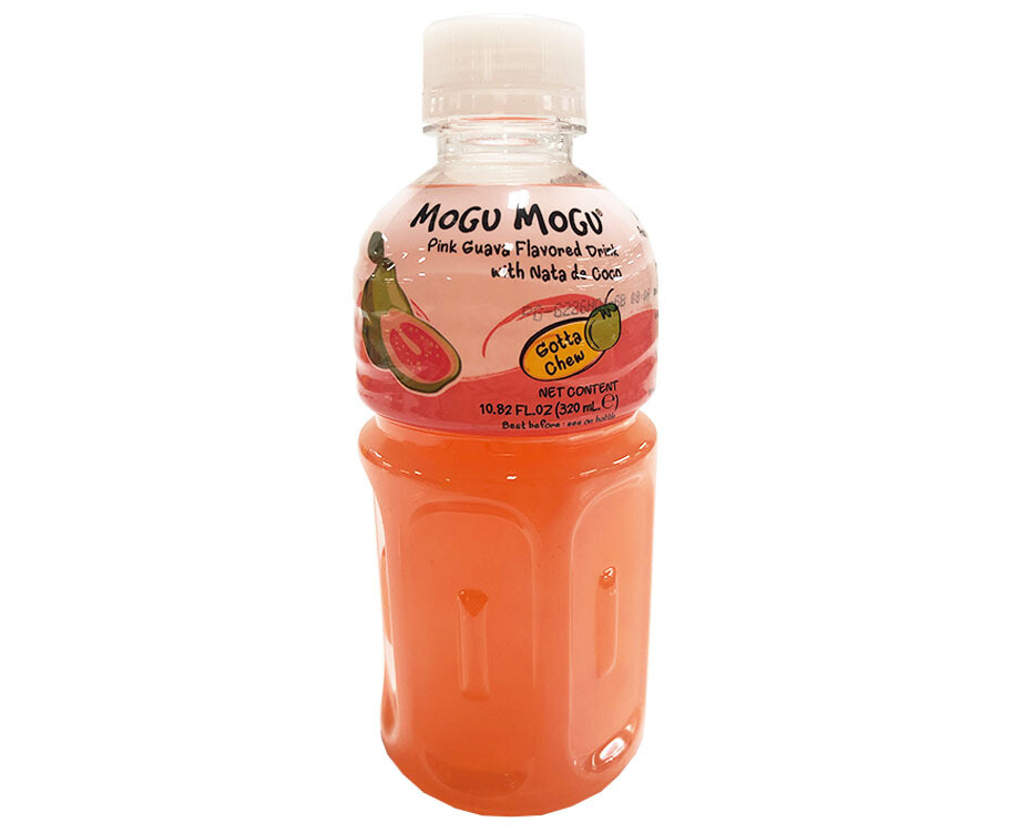 Mogu Mogu Pink Guava Flavored Drink with Nata de Coco 320mL