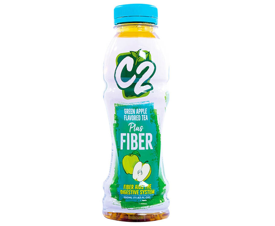 C2 Green Apple Flavored Tea Plus Fiber 350mL