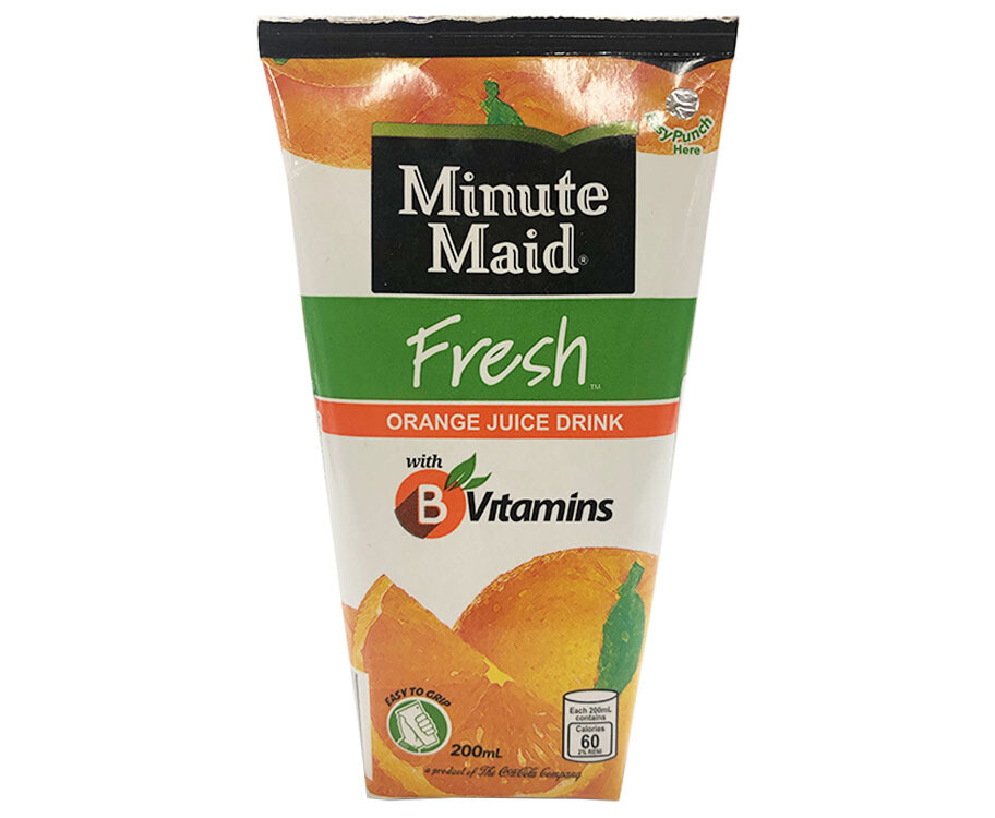 Minute Maid Fresh Orange Juice Drink 200mL