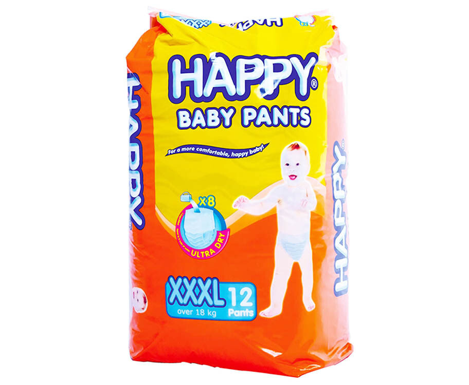 Happy Baby Pants XXXL (over 18kg) 12 Pants