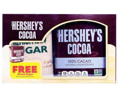 Hershey's Cocoa 100% Cacao Natural Unsweetened 226g + Free Brown Sugar