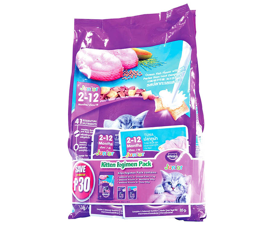Whiskas Kitten Regimen Pack (Junior 2-12 Months) 1.27kg