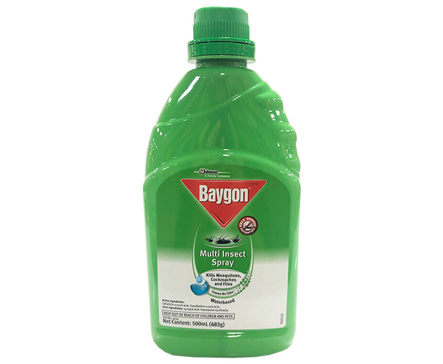 Baygon Multi Insect Spray Waterbased 500mL