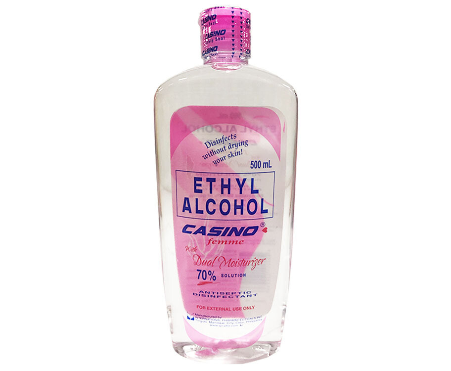 Casino Ethyl Alcohol Femme 70% Solution with Dual Moisturizer 500mL