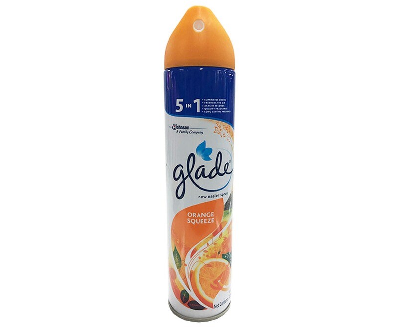 Glade 5in1 New Easier Spray Orange Squeeze Air Freshener 320mL