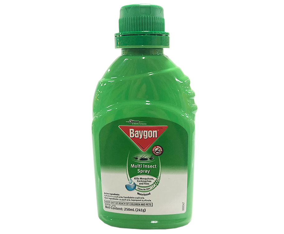 Baygon Multi Insect Spray Waterbased 250mL