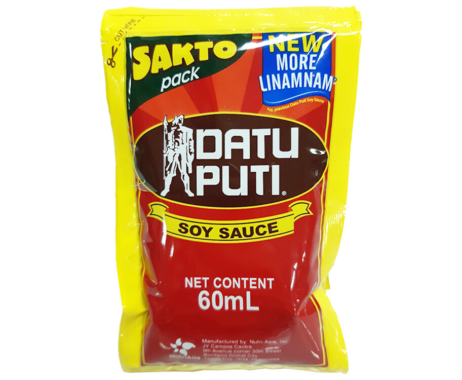 Datu Puti Soy Sauce (6 Packs x 60mL)