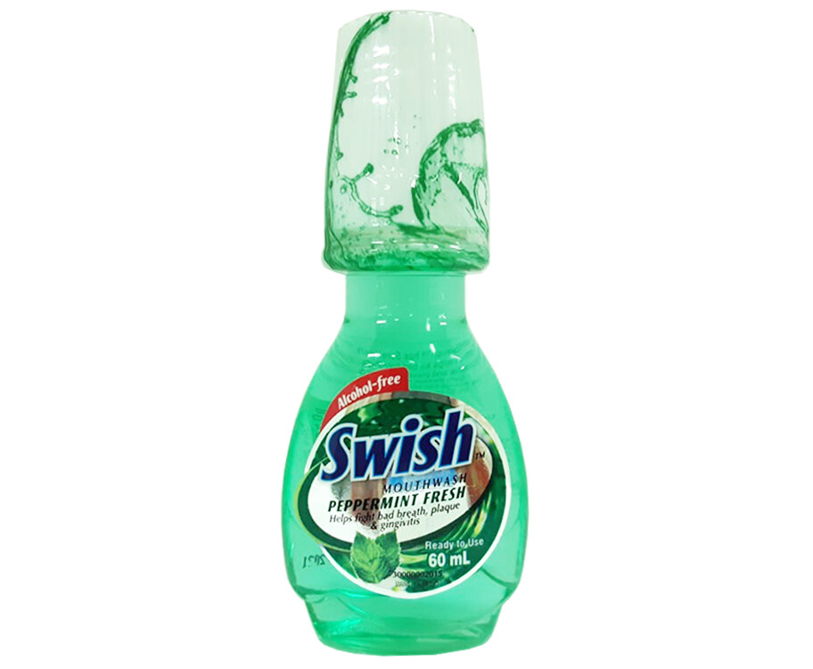 Swish Mouthwash Peppermint Fresh 60mL