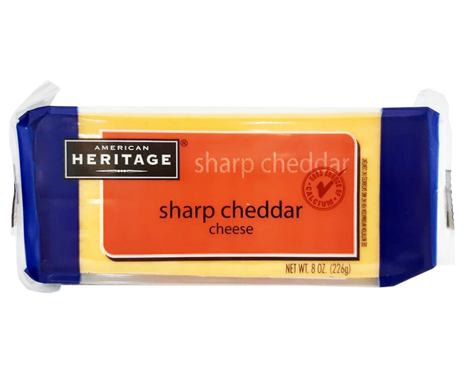 American Heritage Sharp Cheddar Cheese 8oz (226g)