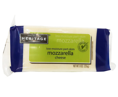 American Heritage Low-Moisture Part-Skim Mozzarella Cheese 8oz (226g)