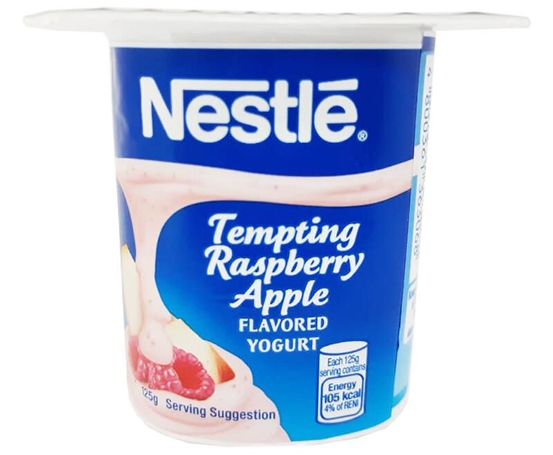 Nestlé Tempting Raspberry Apple Flavored Yogurt 125g