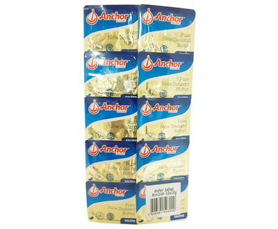 Anchor Pure New Zealand Salted Butter (10 Packs x 10g)