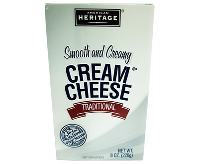 American Heritage Smooth and Creamy Traditional Cream Cheese 226g