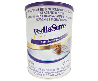 Abbott PediaSure Milk Supplement 1-3 Years Old Chocolate Flavor 850g