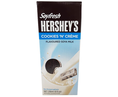 Soyfresh Hershey's Cookies 'n Cream Flavoured Soya Milk 236mL