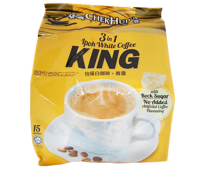 Chek Hup 3in1 Ipoh White Coffee King with Rock Sugar 15 Sachets