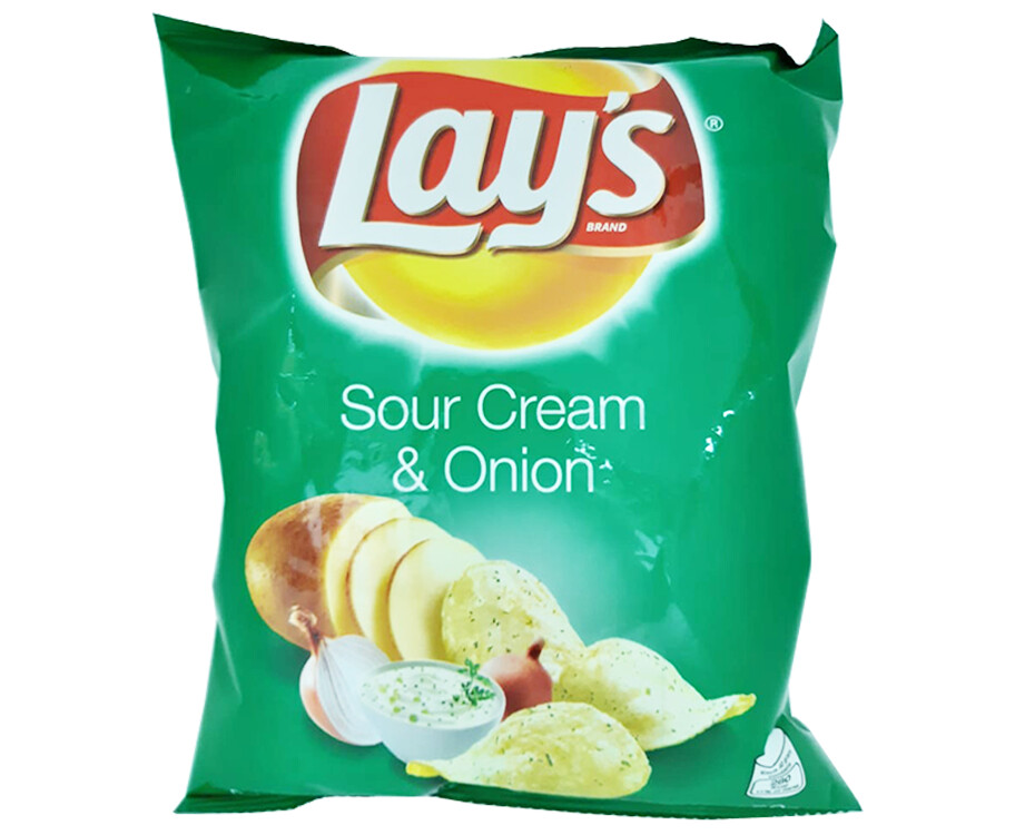 Lay&#39;s Sour Cream &amp; Onion Potato Chips 50g