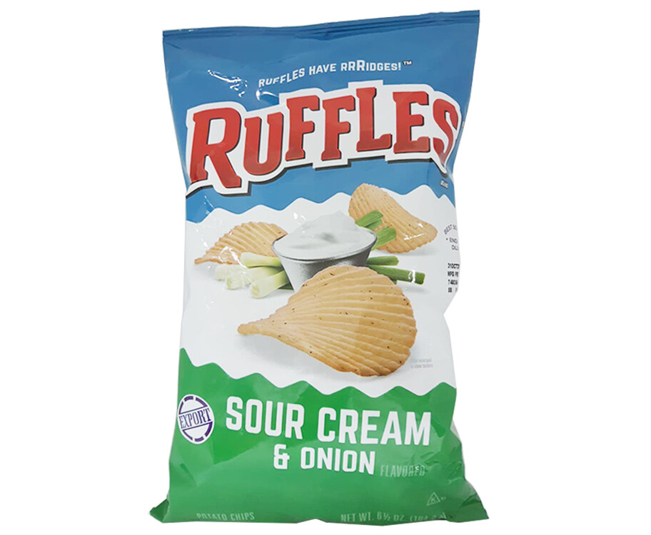 Ruffles Sour Cream & Onion Flavored Potato Chips 184.2g