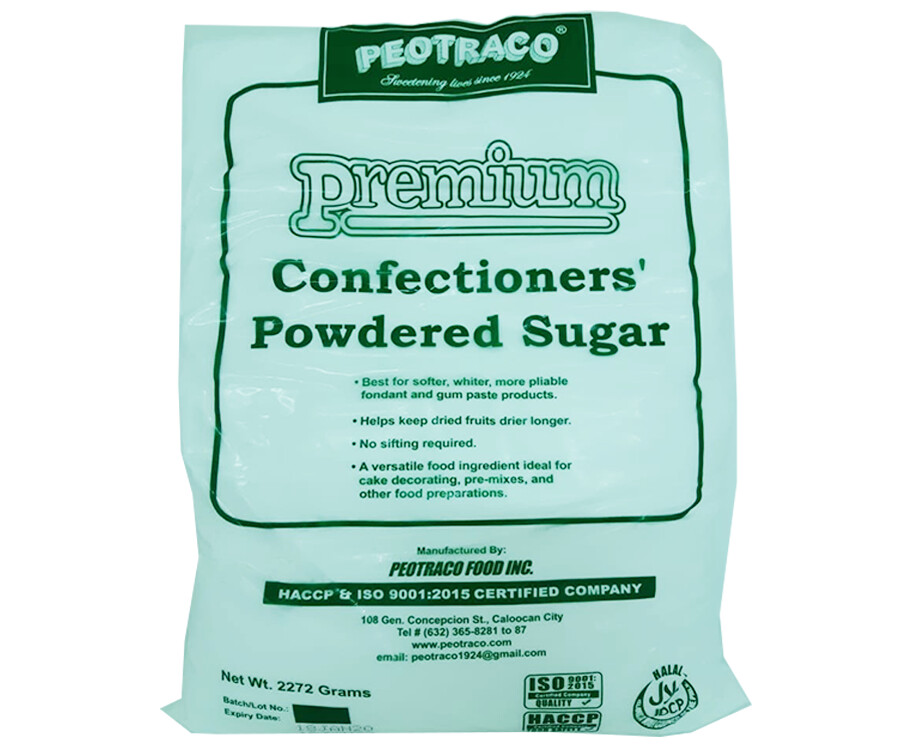 Peotraco Premium Confectioners' Powdered Sugar 2272g