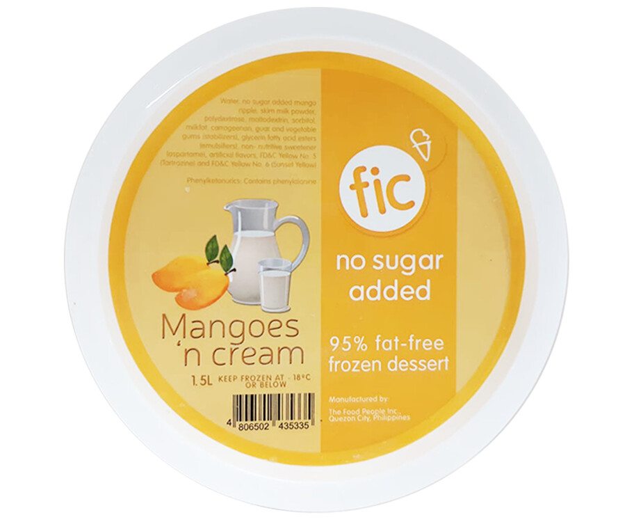 FIC Mangoes &#39;n Cream No Sugar Added 1.5L