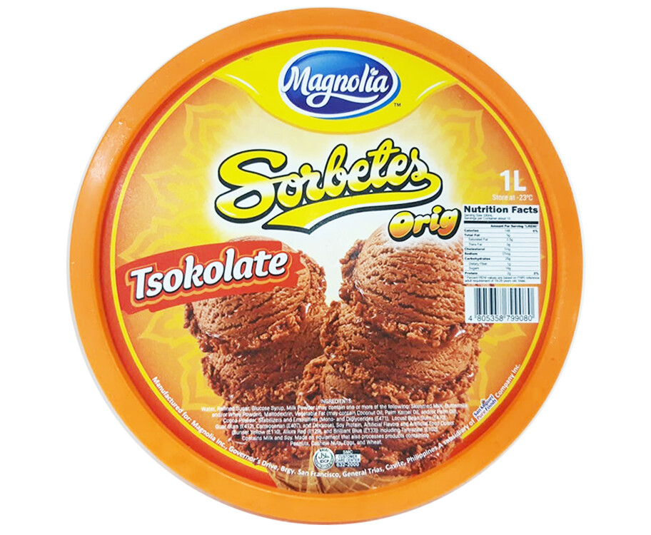 Magnolia Tsokolate Sorbetes Orig 1L