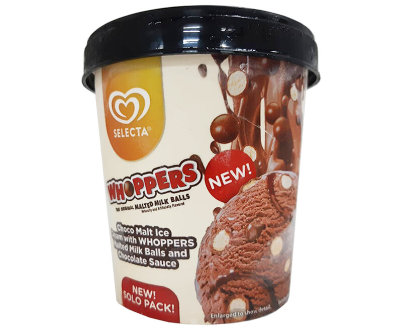 Selecta Whoppers Choco Malt Ice Cream with Whoppers Malted Milk Balls