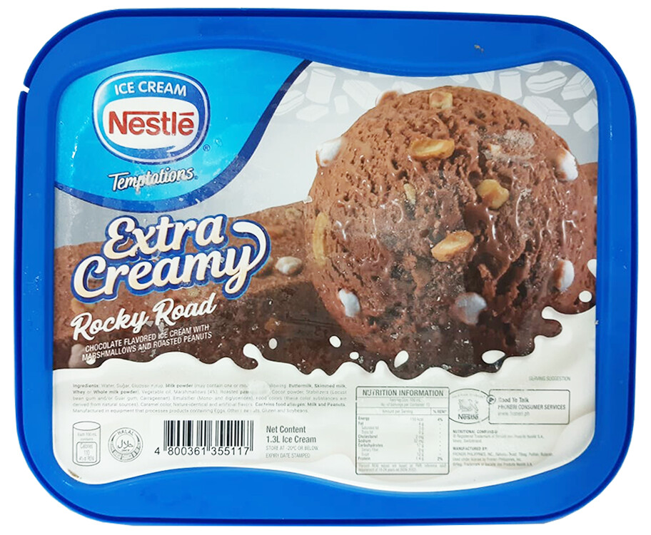Nestlé Ice Cream Temptations Extra Creamy Rocky Road 1.3L