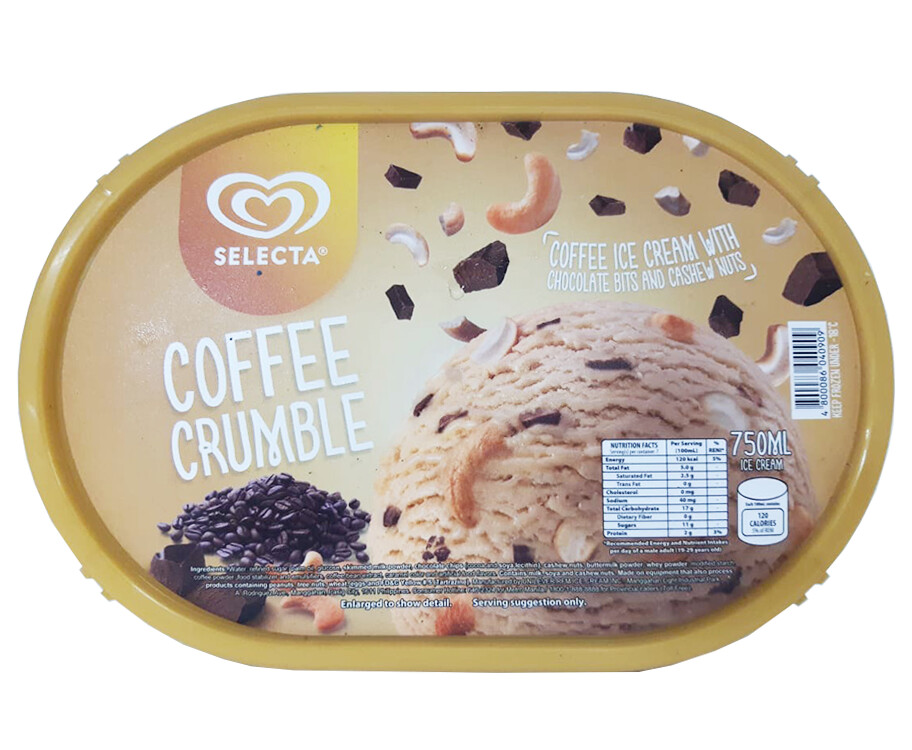 selecta ice cream coffee crumble