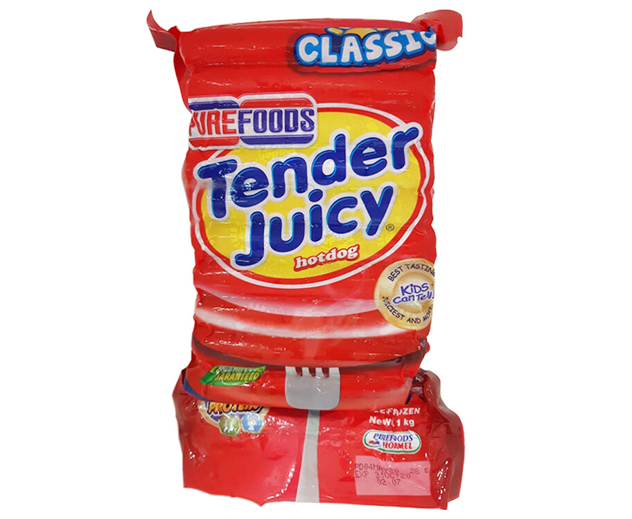 Purefoods Tender Juicy Classic Hotdog 1kg purefoods-tender-juicy-classic-hotdog-1kg