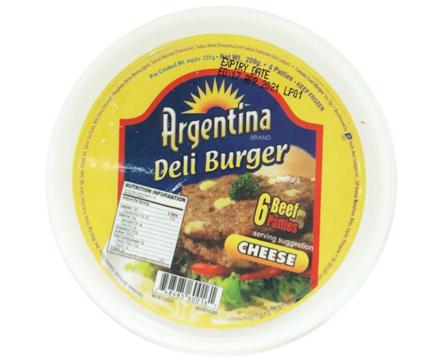 Argentina Deli Burger Cheese 209g