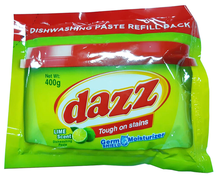 Dazz Dishwashing Paste Lime Refill Pack 400g