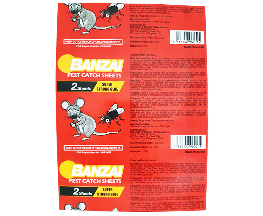 Banzai Pest Catch 2 Sheets