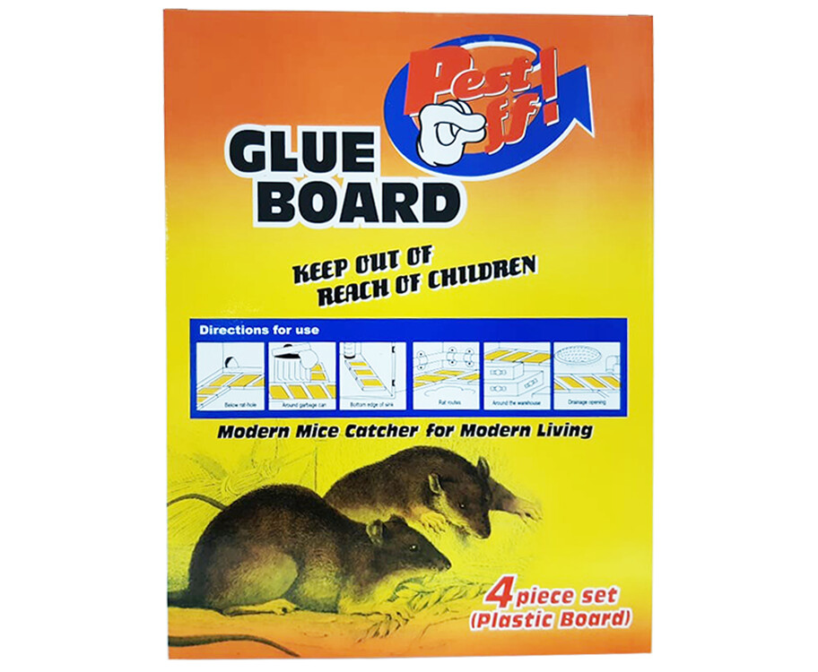 Glue Board Pest Off (Plastic Board) 4 Piece Set