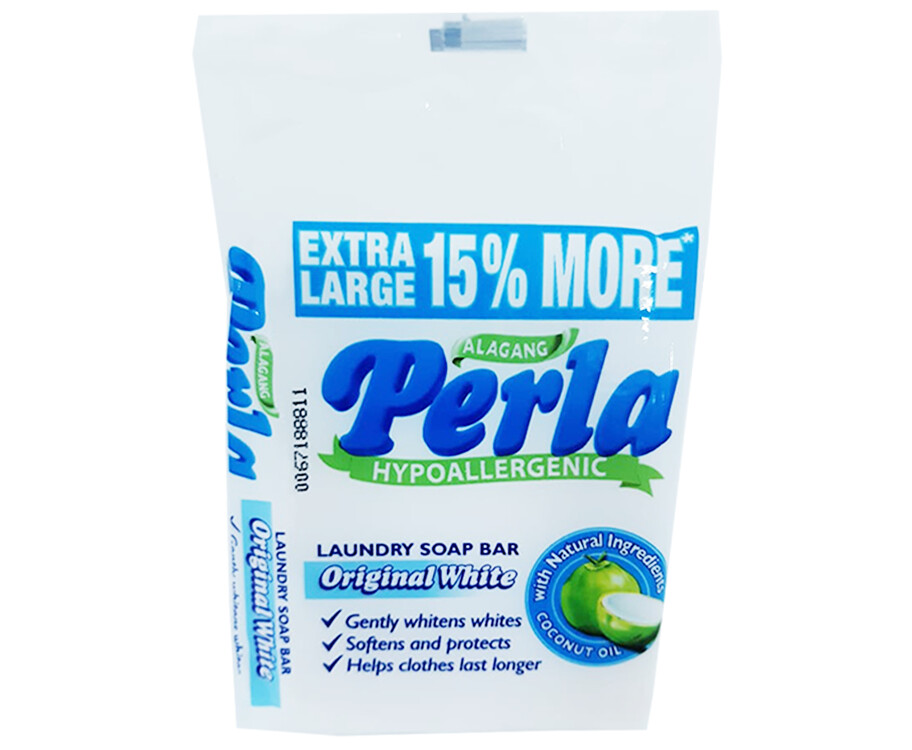 Perla Hypoallergenic Original White Laundry Soap Bar 110g