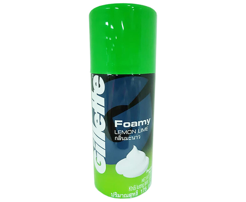 Gillette Foamy Lemon Lime Shaving Foam 175g