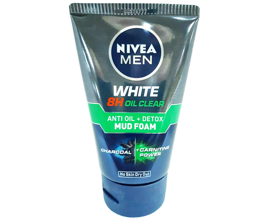 Nivea Men White 8H Oil Clear Anti Oil + Detox Mud Foam 100g