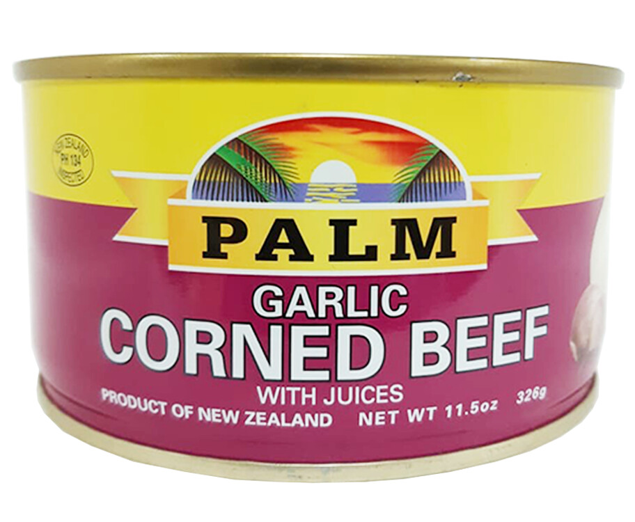 Palm Garlic Corned Beef With Juices 326g