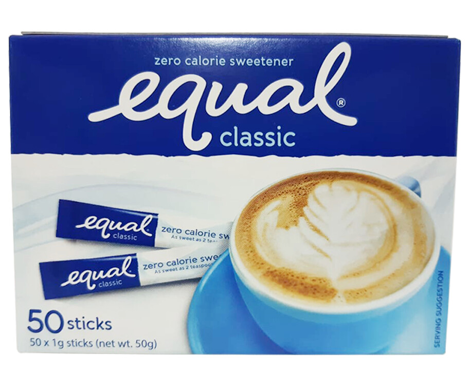 Equal Classic Zero Calorie Sweetener (50 Sticks x 1g) 50g