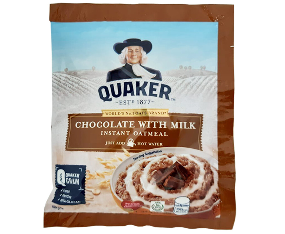 Quaker Chocolate With Milk Instant Oatmeal 40g