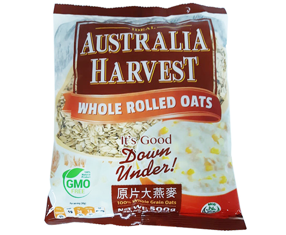 Australia Harvest Whole Rolled Oats 500g