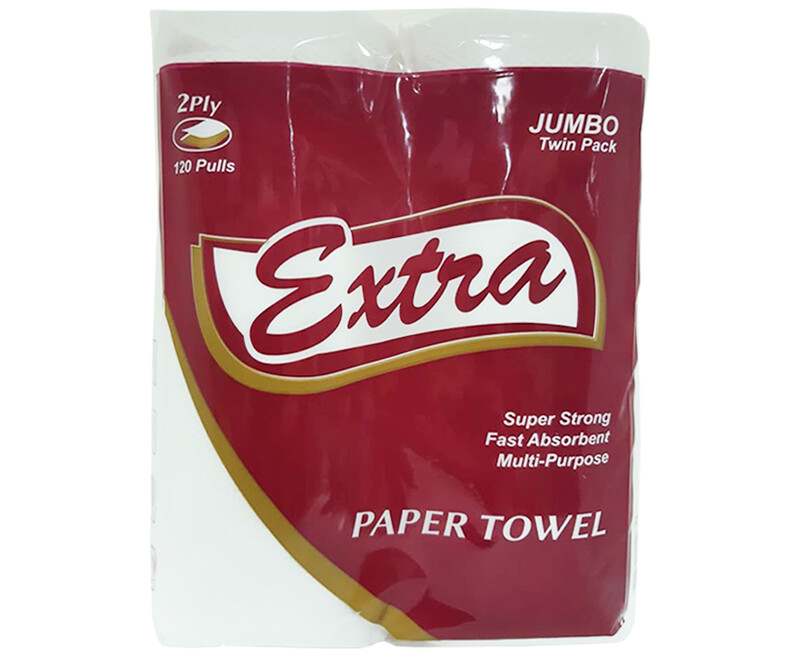 Extra Paper Towel Jumbo Twin Pack 2-Ply 120 Pulls