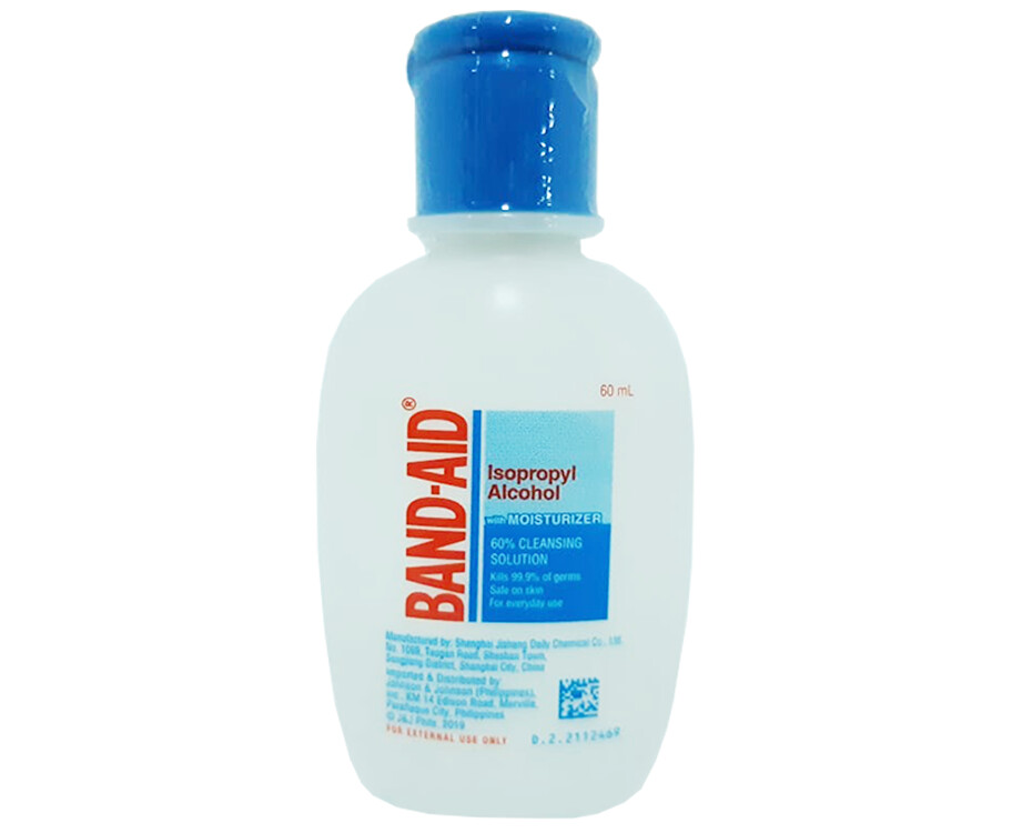 Band-Aid Isopropyl Alcohol 60% Cleansing Solution With Moisturizer 60mL